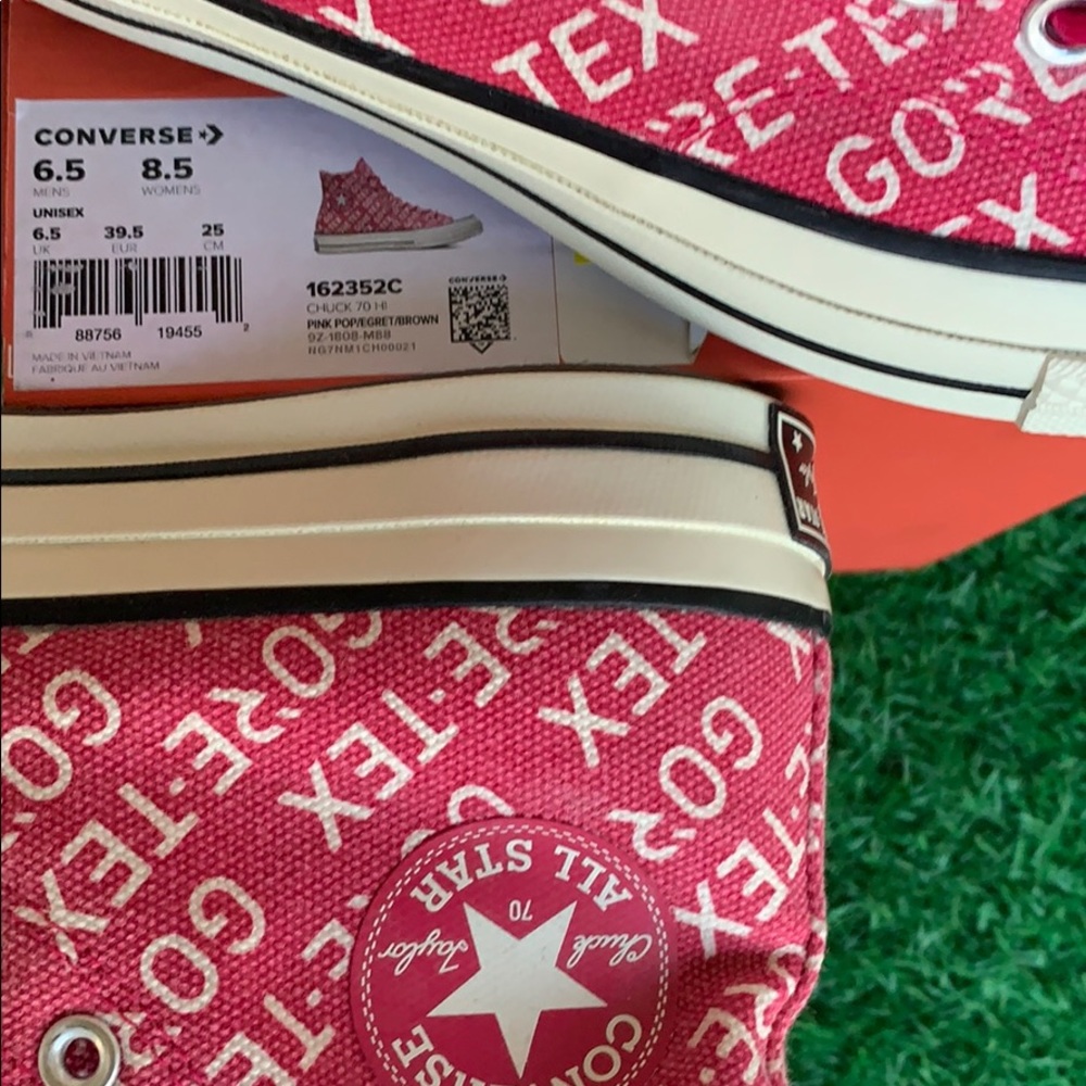 CONVERSE CHUCK 70 HI PINK POP/EGRET/BROWN Men’s - Picture 16 of 16